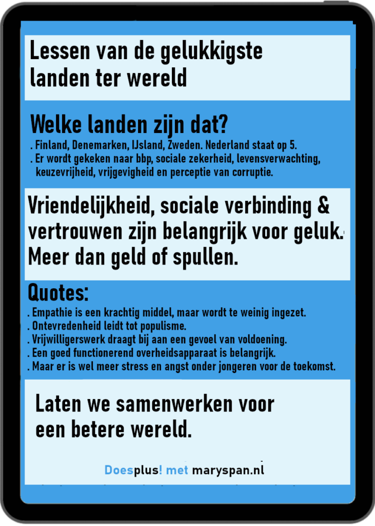 Gelukkige landen | DoesPlus!